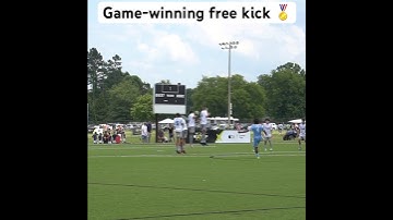🎯 Game-winning free kick in MLS Next U14 showcase game 🏅 #soccer #golazo #mlsnext #u14