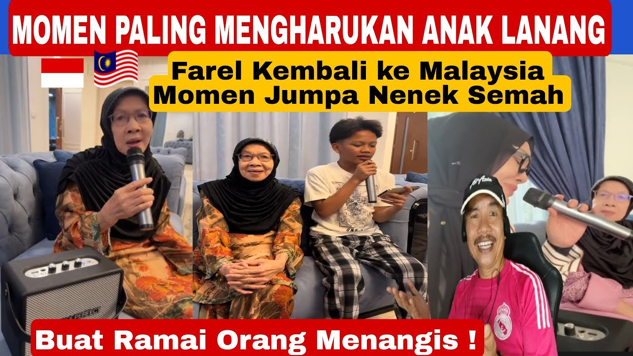 🇲🇾🇮🇩PALING MENGHARUKAN❗️Nenek Semah di Malaysia Masih Hafal Semua Lagu Farel Prayoga