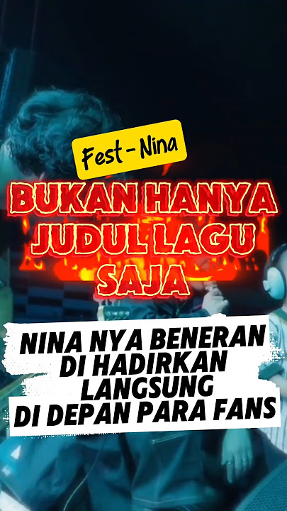 Momen Nina di hadirkan langsung saat konser band Feast #feast #nina #baskaraputra #konser #music