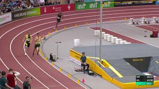 2025 - Brian Faust gewinnt die 400 Meter der Männer - INIT INDOOR MEETING Karlsruhe
