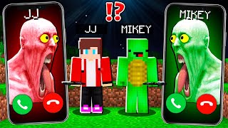 JJ Creepy Shy Guy vs Mikey Shy Guy CALLING to MIKEY and JJ at 3am !  in Minecraft Maizen