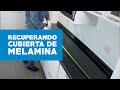 ¿Cómo recuperar una cubierta de  melamina dañada?