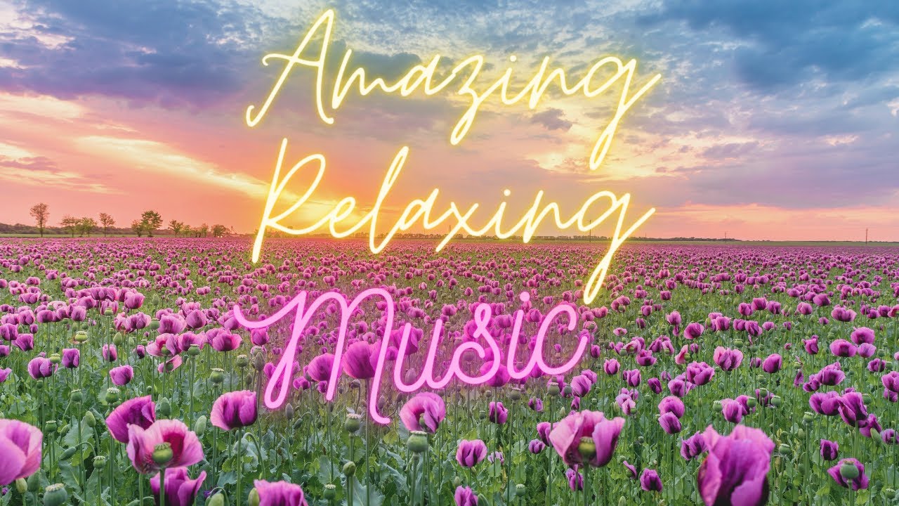 Amazing Relaxation Music, Peaceful Music and flowers scenery YouTube