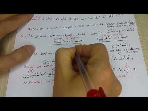 10.Sınıf Arapça 2.dönem 1.yazılı