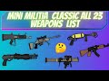 Mini Militia Classic All Weapons List Minimilitiaclassic Minimilitia 