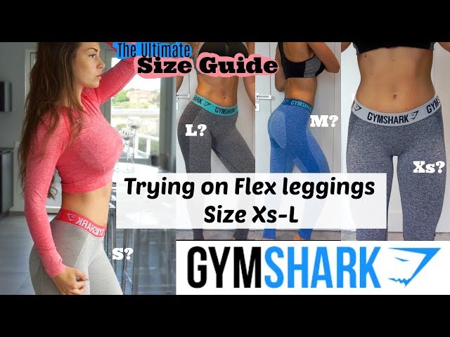 Gymshark Flex leggings - Complete size guid & Try on size Xs-L 