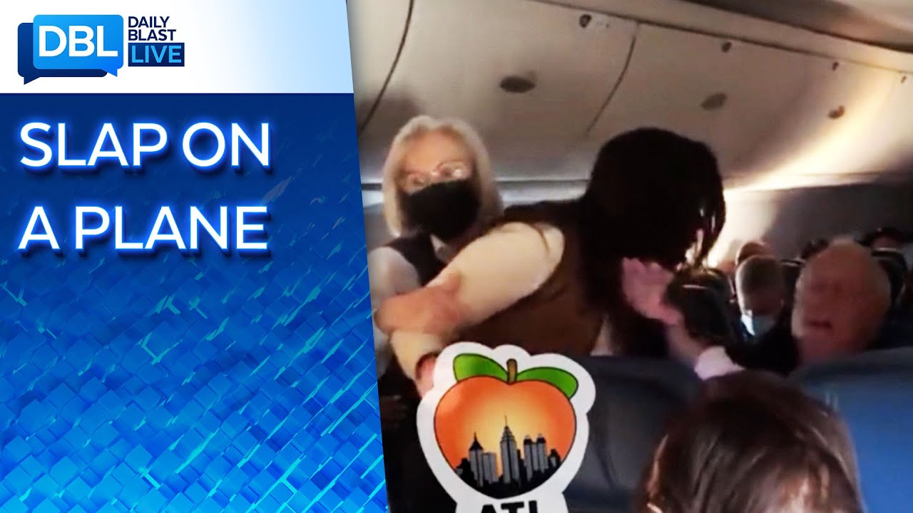 Maskless Woman Slaps, Spits on Man in Midair Fight With Maskless Man