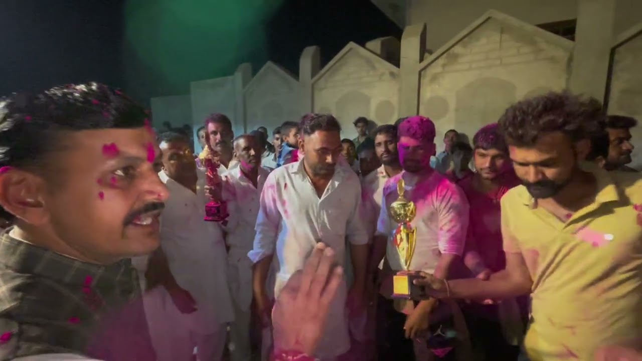 विजेता टीम का धूम धाम से स्वागत 🥳🎉