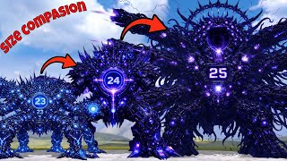 Size Compasion Of All Rocket Omniroid V.25 Robot From The Roblox Incredibles In Garrys Mod