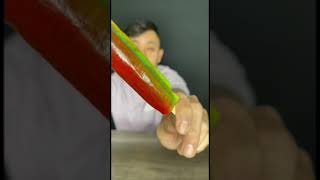 Fruit roll up popsicle #short #asmr #mukbang #shortvideo #shorts