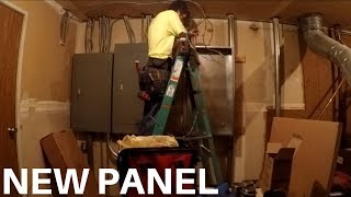Wiring A New Panel At Work (Time Lapse)