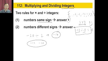 Saxon Math - 76 (4th Edition) - Lesson 112: Multiplying and Dividing Integers