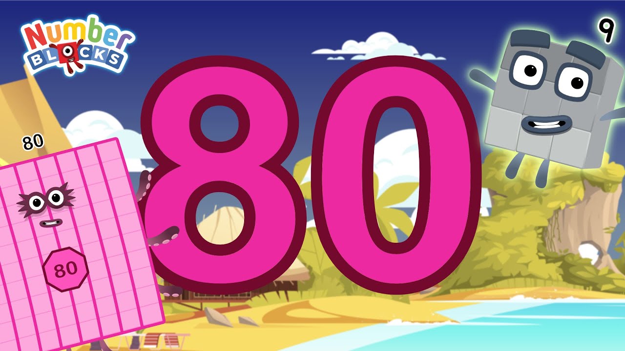 Numberblocks 80: учимся считать с 3 Magic Run Hawaii World Season | Волшебное приключение Numberb...