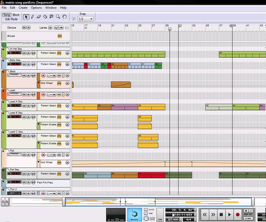 Matrix Track Building in Reason 4 & 5 (Part 9) - YouTube