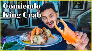Probando comida en Ceiba y Roatan Islas de la Bahía - Comiendo el cangrejo mas grande de Honduras
