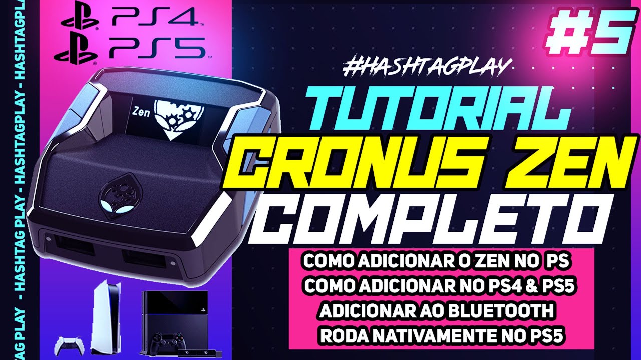 GUIA E CONFIGURAÇÃO CRONUS ZEN 5 COMO CONECTAR CRONUS ZEN AO PS4 E