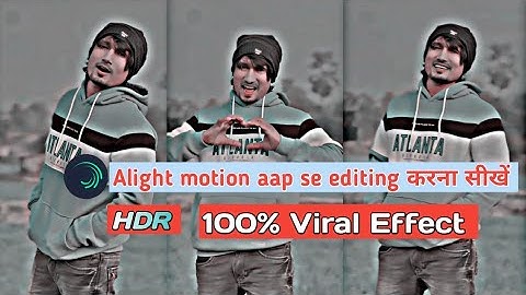 Alight Motion aap se video editing new tricks|| HDR smooth Effect || Brown Effect || Alight motion