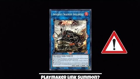 Yugioh Duel Links Playmaker Link Summon Amphibious Swarmship Amblowhale