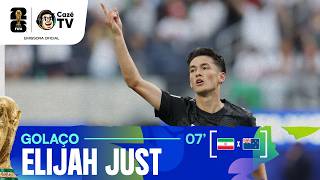 QUE GOL! JUST FAZ O PRIMEIRO GOL EM NOVA ZELÂNDIA X IRÃ NA COPA DO MUNDO 2026