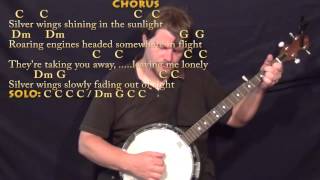 Silver Wings (Merle Haggard) Banjo Cover Lesson in C with Chords/Lyrics