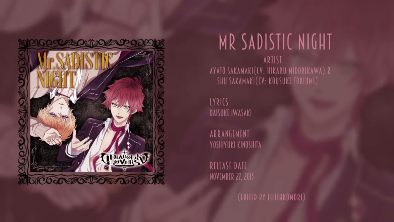 Mr.SADISTIC NIGHT - Diabolik Lovers (No Biting / No Talking Version)