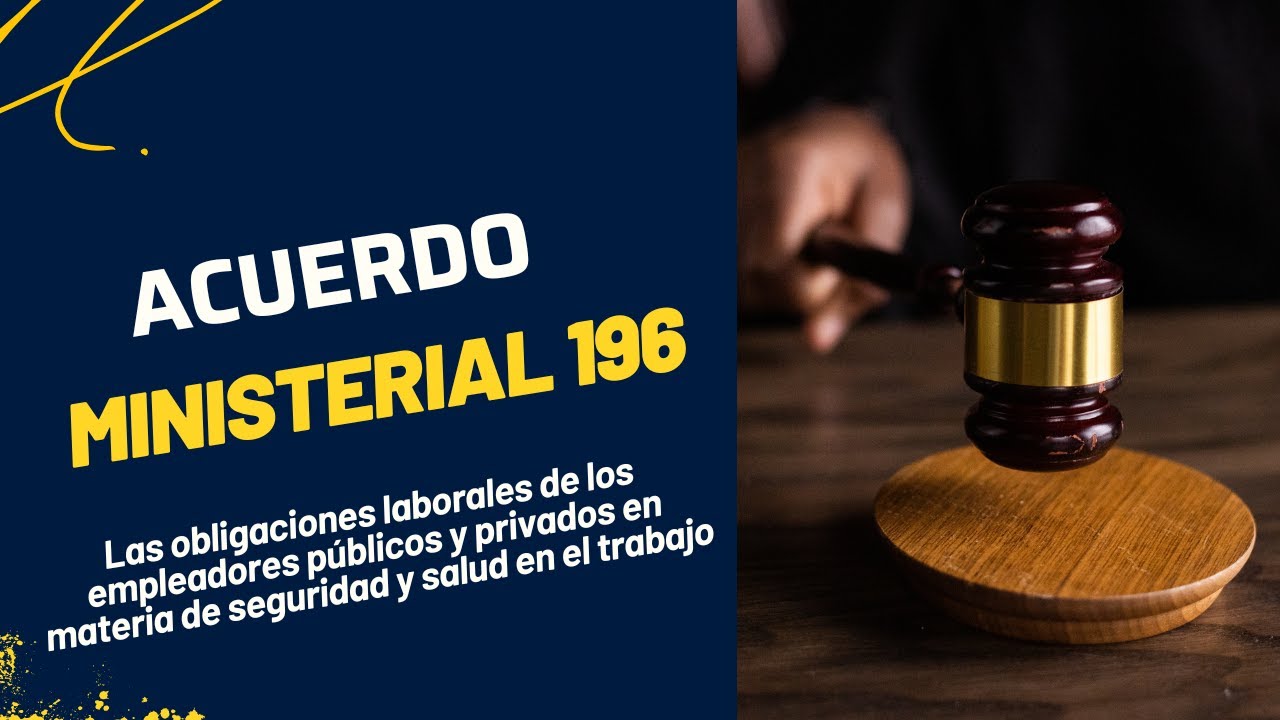 ACUERDO MINISTERIAL MDT 2024 -196 Explicado