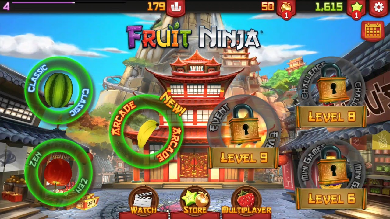 Fruit ninja mini games and fun! YouTube