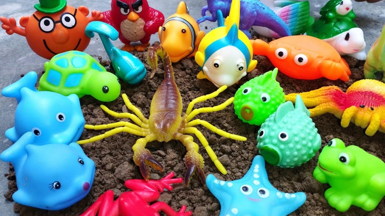 Sea Animals Collection - animals toys box l animals sounds l Learning Aquatic Animals
