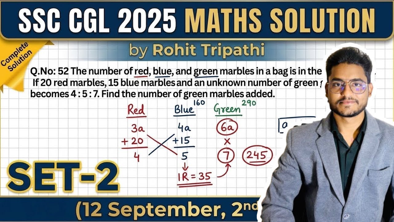 2- SSC CGL 2025 Pre Maths Solution- 12 Sept 2nd Shift- CGL Tier-1 ...