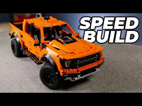 LEGO F-150 Raptor Set Builds Itself! Stop Motion Speed Building 42126