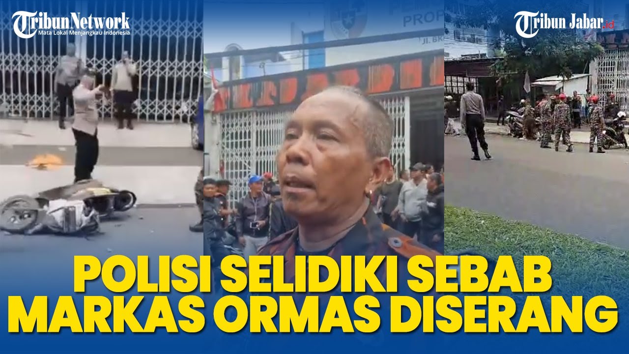 KONDISI MARKAS ORMAS PP Seusai Diserang Sesama Ormas, Sejumlah Kendaraan Rusak