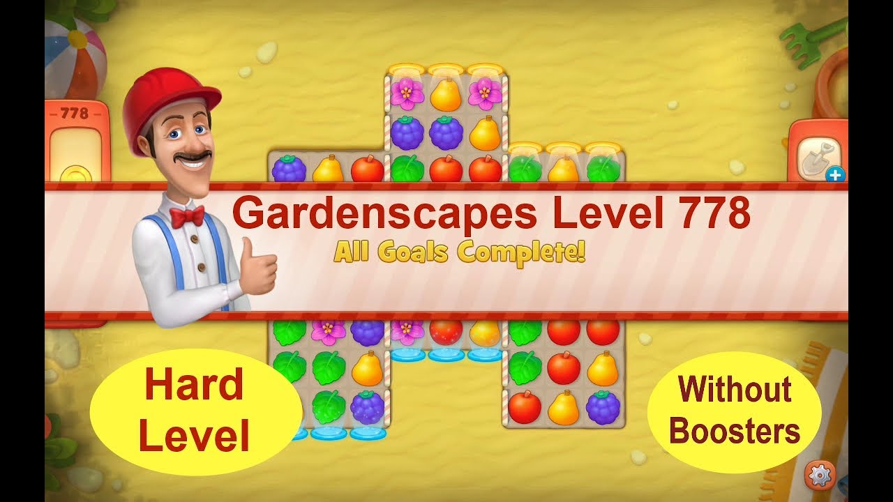 Gardenscapes Level 778 No Boosters YouTube