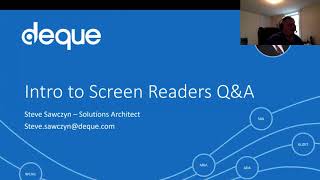 Introduction to Screen Readers: Follow-Up Q&A Session