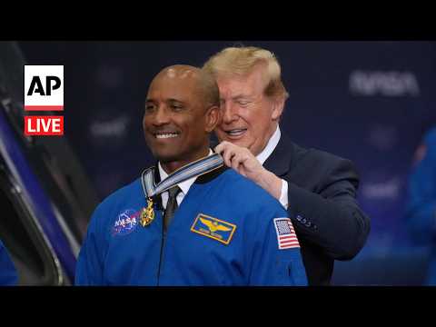 LIVE: Trump honors Artemis II crew and calls International Space Station from Houston