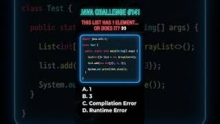 This Java List Is Lying To You 👀    Open Description to check the correct answer 🙂 #java #lmrlogics Java Bangla Tutorials 26 Arraylist In Java Arraylist Vs Array Coding With Dada
