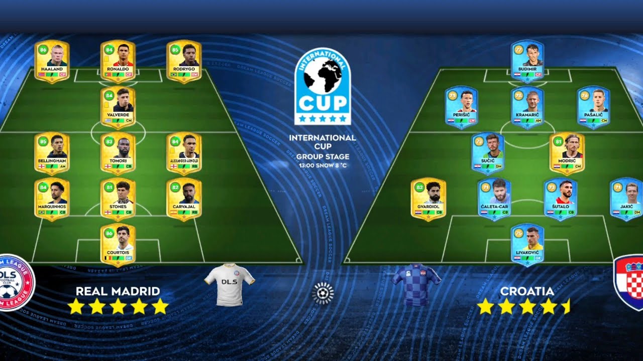 DLS26 REAL MADRID VS CROATIA VS NEW ZEALAND