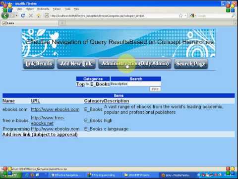 Effective Navigation of Query Results Based on Concept Hierarchies-PASS 2011 IEEE Projects