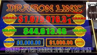SO MANY BONUS GAMES & HOLD n SPINS on Dragon Link Dragon Cash