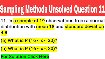 Sampling Methods  Unsolved Question  11 Macmillan -  CAIIB ABM Unit 13