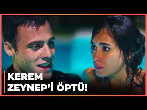 Kerem, Zeynep'i Havuzda Öptü! - Güneşi Beklerken 10. Bölüm