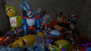 EXPLODING ALL GLAMROCK ANIMATRONICS In Garry's Mod! Five Nights at Freddy's