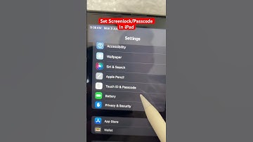 How to set Screenlock/ passcode in iPad #ipad #techiebaatein