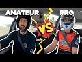 Who Is Faster?? Amateur vs Pro // TRACK BATTLE