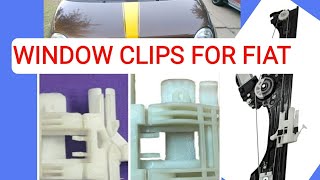 HOW TO REPLACE A REGULATOR WINDOW CLIP ON FIATs