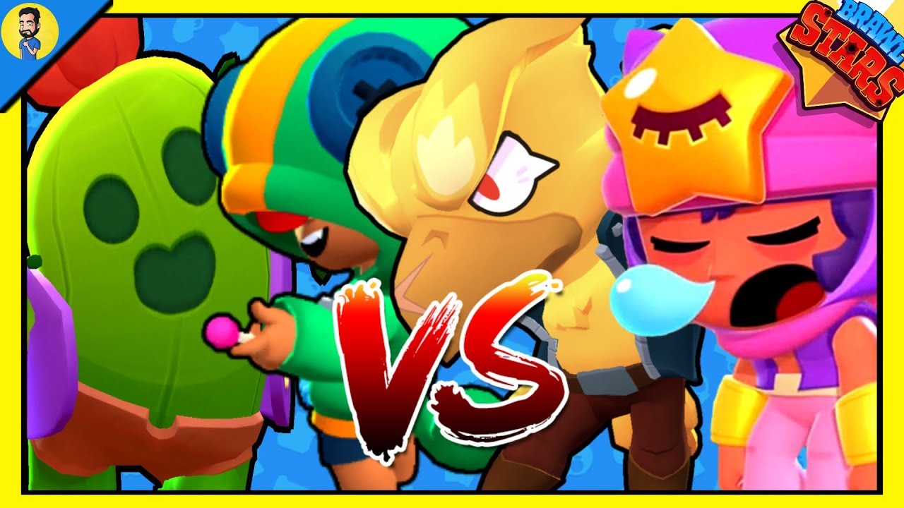 Cual Es El Mejor Brawler Legendario Sandy Vs Leon Vs Spike Vs Crow Brawl Stars Youtube - surge brawl stars para colorear todos los brawlers