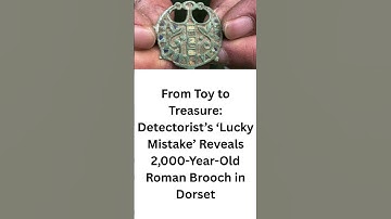From Toy to Treasure: Detectorist’s ‘Lucky Mistake’ Reveals 2,000-Year-Old Roman Brooch in Dorset