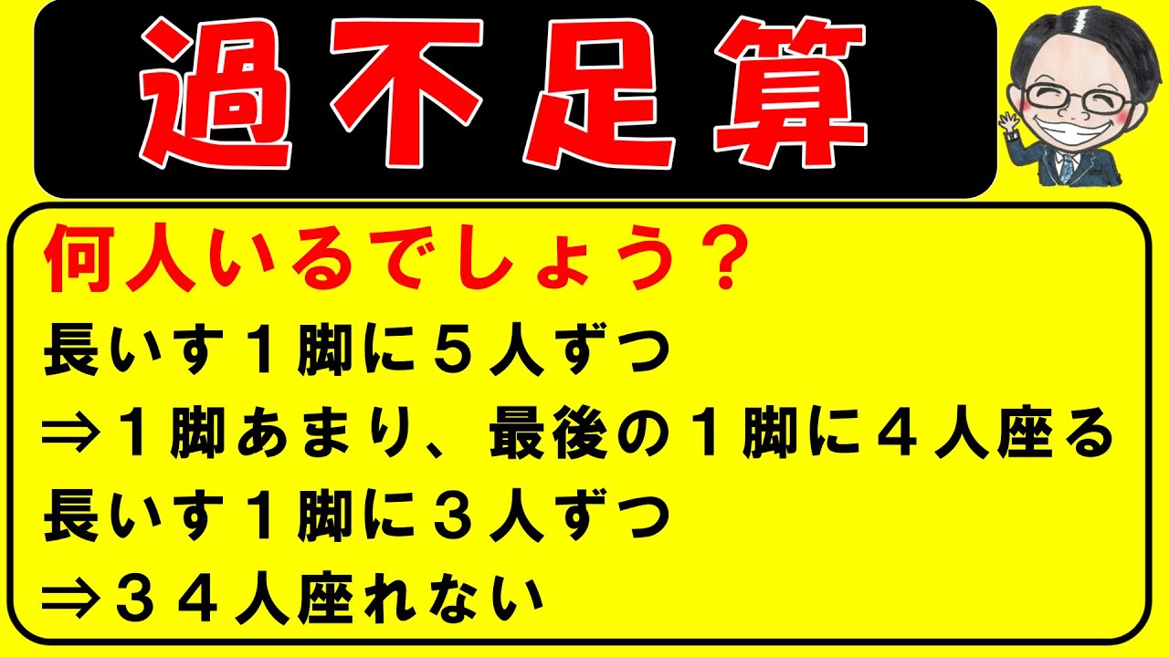 過不足算（標準・発展）をサクッと学習しよう！【中学受験算数】【特殊算攻略講座６】