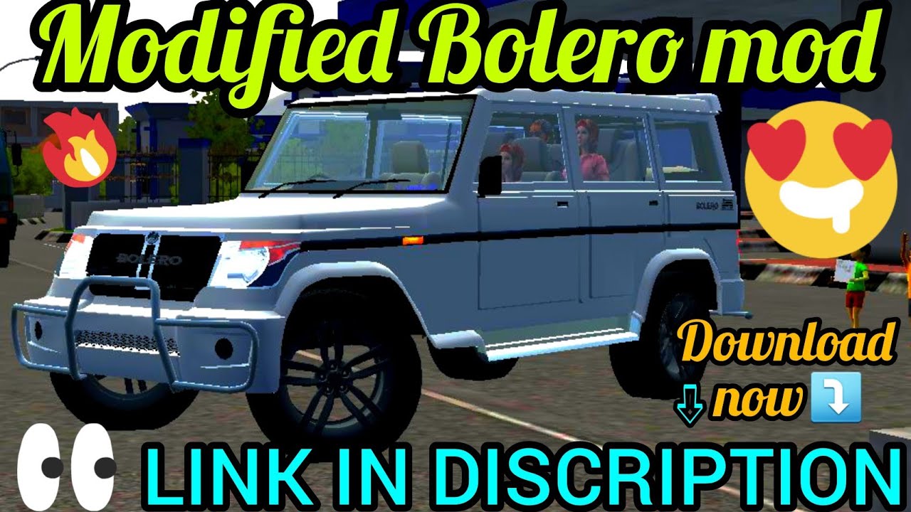 New modified Bolero mod for bussid indian car mod for