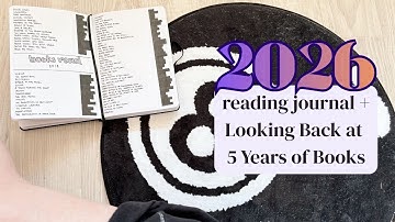 My 2026 setup + 5  Years of Reading Journals ✨  | Cozy Book Journal Flip Through