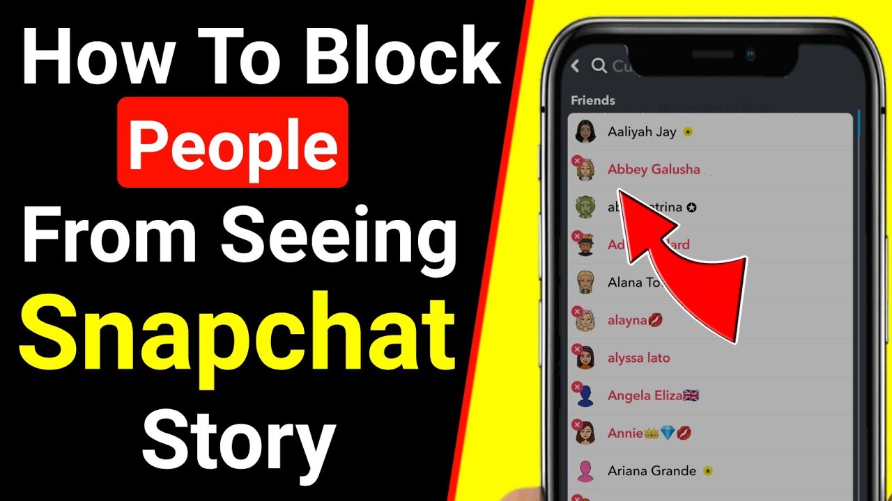 How To Block People From Seeing Your Snapchat Story - 2021 | How To